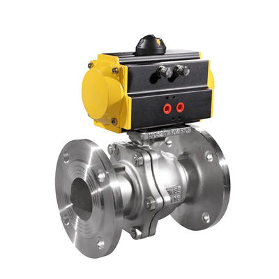 Valve à bille pneumatique standard en acier au carbone WCB dn50 pn16 pour support personnalisé