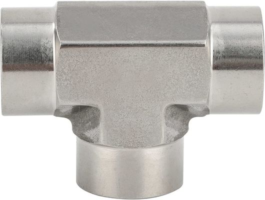 Acier inoxydable 301 raccord à trois voies connecteur 1/8 " NPT Femme x 1/8" NPT Femme x 1/8" NPT Femme