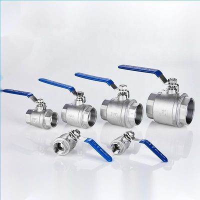 SS304 DN32 Valve à bille manuelle à filetage féminin pour applications à haute pression