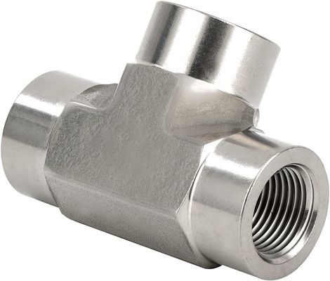 Acier inoxydable 301 raccord à trois voies connecteur 1/8 " NPT Femme x 1/8" NPT Femme x 1/8" NPT Femme