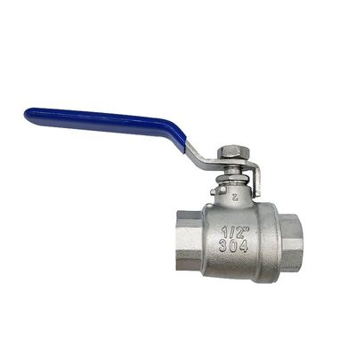 SS304 DN32 Valve à bille manuelle à filetage féminin pour applications à haute pression