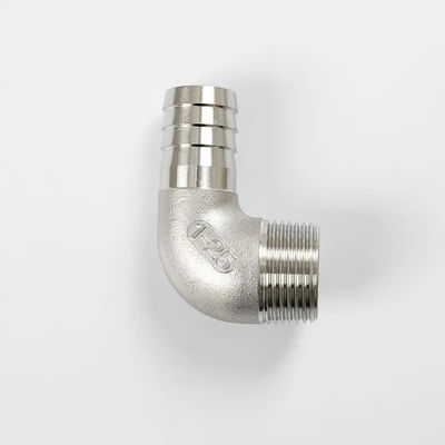 Support personnalisé 304 tuyau de douche en acier inoxydable avec barbe de tuyau et coude de fil