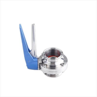Valve papillon avec canard Sanitaire SS304/316L et moyenne