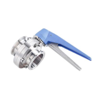 Valve papillon avec canard Sanitaire SS304/316L et moyenne