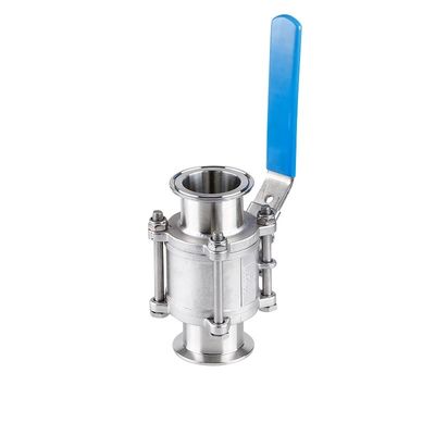 Ventilateur à bille à pince rapide en acier inoxydable 304 sanitaire pour fonctionnement manuel