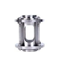 Connexion de soudage Sanitaire en acier inoxydable Pipe de verre de vision équipée d'une surface CNC