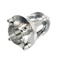 Connexion de soudage Sanitaire en acier inoxydable Pipe de verre de vision équipée d'une surface CNC