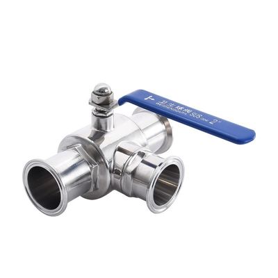 Ventilateur à billes sanitaire en acier inoxydable 304 316 316L Tri-clampe à trois voies