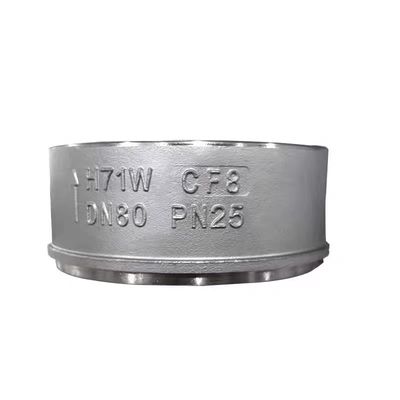 DN50-DN200 API 594 Wafer type silencieux CS soupape de contrôle de levage H71W avec acier inoxydable