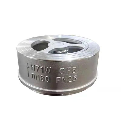 DN50-DN200 API 594 Wafer type silencieux CS soupape de contrôle de levage H71W avec acier inoxydable