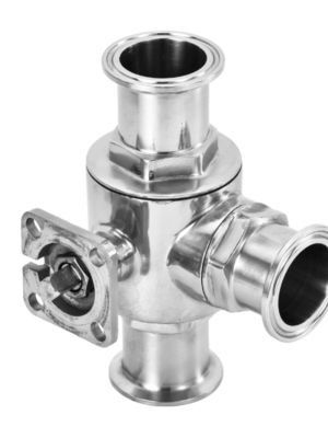 Valve à billes flottantes en acier inoxydable pour valve à eau à haute plateforme à trois voies de type T de type L