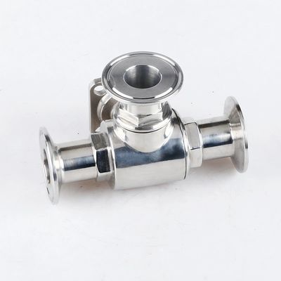 Valve à billes flottantes en acier inoxydable pour valve à eau à haute plateforme à trois voies de type T de type L