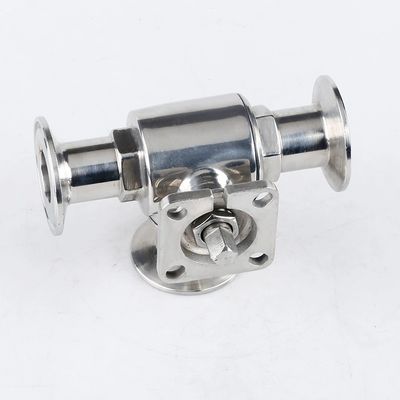 Valve à billes flottantes en acier inoxydable pour valve à eau à haute plateforme à trois voies de type T de type L