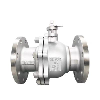 Valve à bille en acier inoxydable à haute pression avec coulée durable et connexion par brides