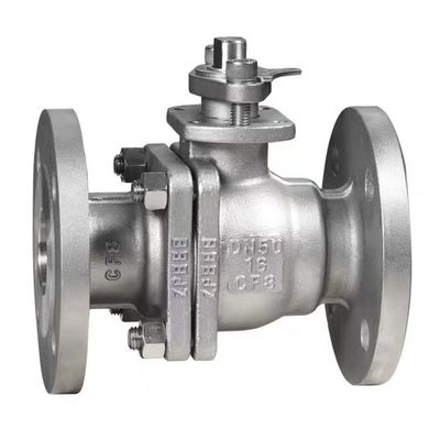 Valve à bille en acier inoxydable à haute pression avec coulée durable et connexion par brides