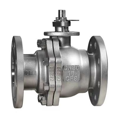 Valve à bille en acier inoxydable à haute pression avec coulée durable et connexion par brides