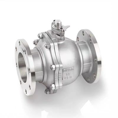 Valve à bille en acier inoxydable à haute pression avec coulée durable et connexion par brides