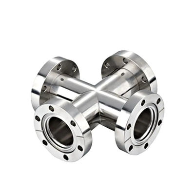 Acier inoxydable 301/304/316 KF Équal Tee Connectez la bride à vide avec support OEM