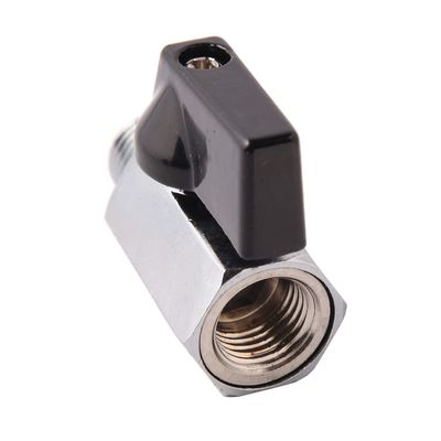Ventilateur à bille miniature NPT Ventilateur d'arrêt femelle x mâle en acier inoxydable équivalent 301/304/316