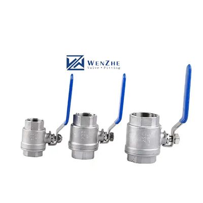 Connexion féminine et soupape à bille en acier inoxydable 201 en fer DN32 pour raccordement de conduites