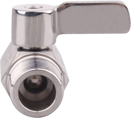 Ventilateur à bille miniature NPT Ventilateur d'arrêt femelle x mâle en acier inoxydable équivalent 301/304/316