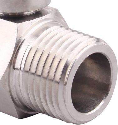 Ventilateur à bille miniature NPT Ventilateur d'arrêt femelle x mâle en acier inoxydable équivalent 301/304/316