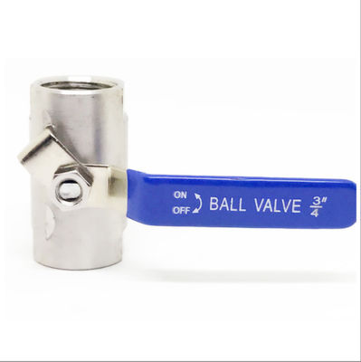 Valve à bille à largeur de 201 en acier inoxydable à température normale avec connexion de fil féminin