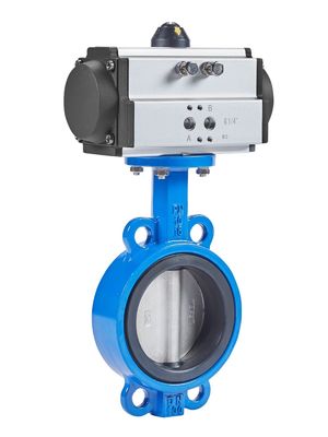 Ventilateurs pneumatiques à papillons sanitaires de taille porte de 1/4''-6' avec construction SS304 / 316L