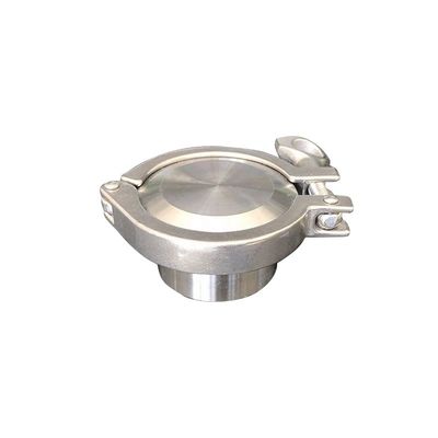 Code de tête ronde personnalisée Sanitaire 304/316L en acier inoxydable 1.5 Tri Clamp Ferrule Cap de fin