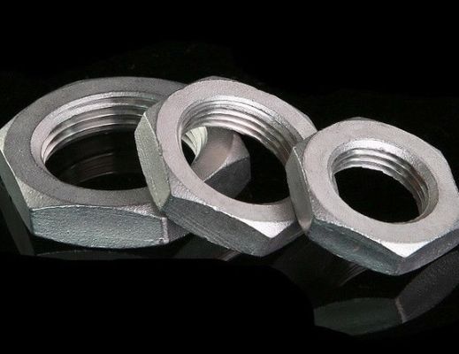 Fusion de fil Sanitaire en acier inoxydable 304 Pipe Fitting Hex Noix 1/2''-2.0' Polie