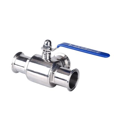 Valve à bille de tri-clampe sanitaire SS304/SS316L avec fonction 3 voies et en 1/2'' 6' Tailles