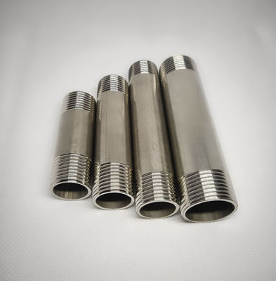 1/4''-4.0'' en acier inoxydable fils mâles de tuyau téton pour les raccords de tuyaux hygiéniques doubles