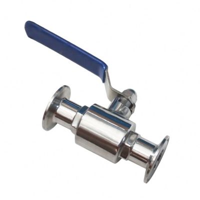 Industrie chimique sanitaire Tri-clampe en acier inoxydable Ferrule soupape à bille SS304L/SS316