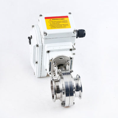 Ventilateur à papillons en acier inoxydable sanitaire 304/316L avec actionneur électrique