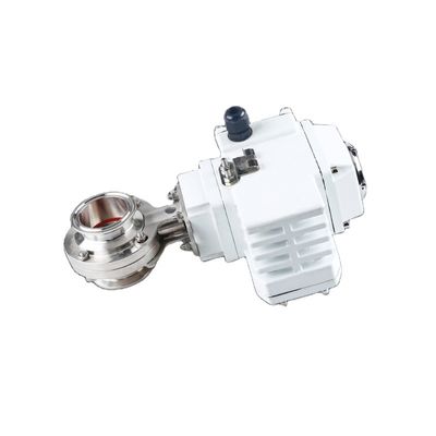 Ventilateur à papillons en acier inoxydable sanitaire 304/316L avec actionneur électrique