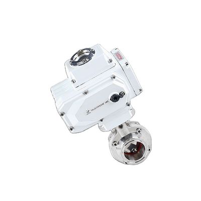 Ventilateur à papillons en acier inoxydable sanitaire 304/316L avec actionneur électrique