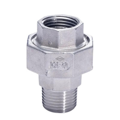 L'argent 201 304 316 Union Flat Female to Male NPT BSPP BSPT Connexion en acier inoxydable
