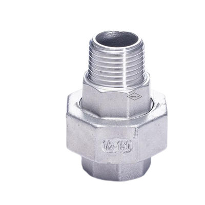 L'argent 201 304 316 Union Flat Female to Male NPT BSPP BSPT Connexion en acier inoxydable