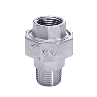 L'argent 201 304 316 Union Flat Female to Male NPT BSPP BSPT Connexion en acier inoxydable
