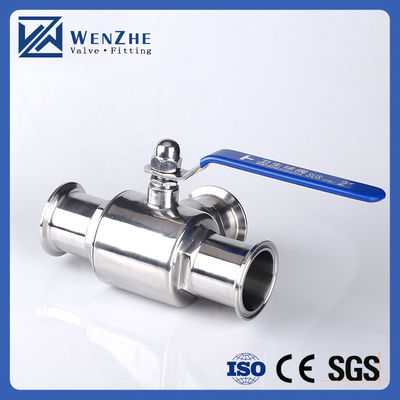 Témperature normale médias sanitaires en acier inoxydable 304 316L Tri Clamp Tee 3 voies soupape à bille