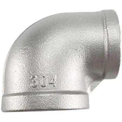 Acier inoxydable 201 304 fil féminin 90 degrés réducteur de coude raccords NPT BSPT BSP DIN