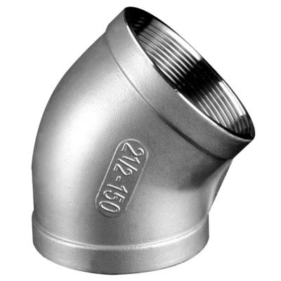 ODM Supporté WZ 201 304 316L raccords de tuyauterie NPT Bspt filtrage 45 degrés coude féminin
