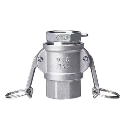 Égale SS 304 316 Accouplement en acier inoxydable camlock de type connecteur rapide D NPT BSPT BSP