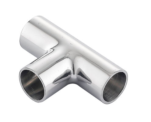 Connecteur de tube de tee personnalisé en acier inoxydable 304 316 raccords de tubes pinceau soudage égal
