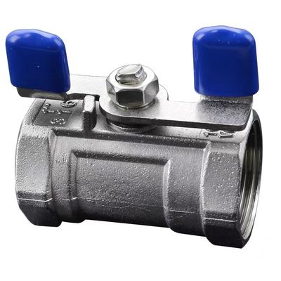 1/4''-4.0'' en acier inoxydable 1PC poignée papillon mini vanne à bille avec fin de fil NPT BSPT