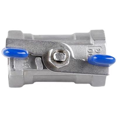 1/4''-4.0'' en acier inoxydable 1PC poignée papillon mini vanne à bille avec fin de fil NPT BSPT