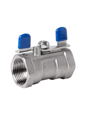 1/4''-4.0'' en acier inoxydable 1PC poignée papillon mini vanne à bille avec fin de fil NPT BSPT