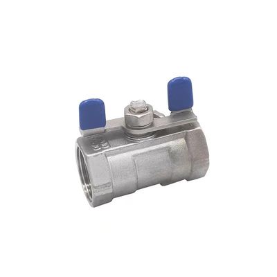 1/4''-4.0'' en acier inoxydable 1PC poignée papillon mini vanne à bille avec fin de fil NPT BSPT