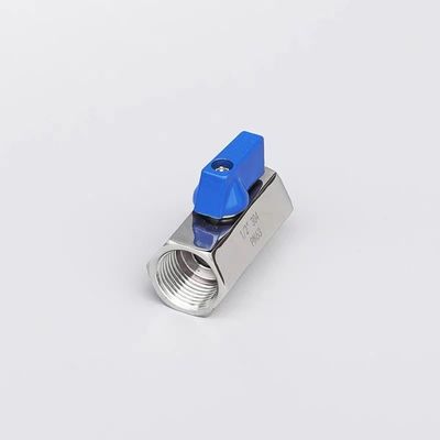 Ventilateur à bille miniégale 1/8" WZ en acier inoxydable 304 316 FF 1000PSI/PN63