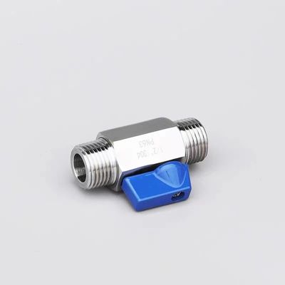 Ventilateur à bille miniégale 1/8" WZ en acier inoxydable 304 316 FF 1000PSI/PN63